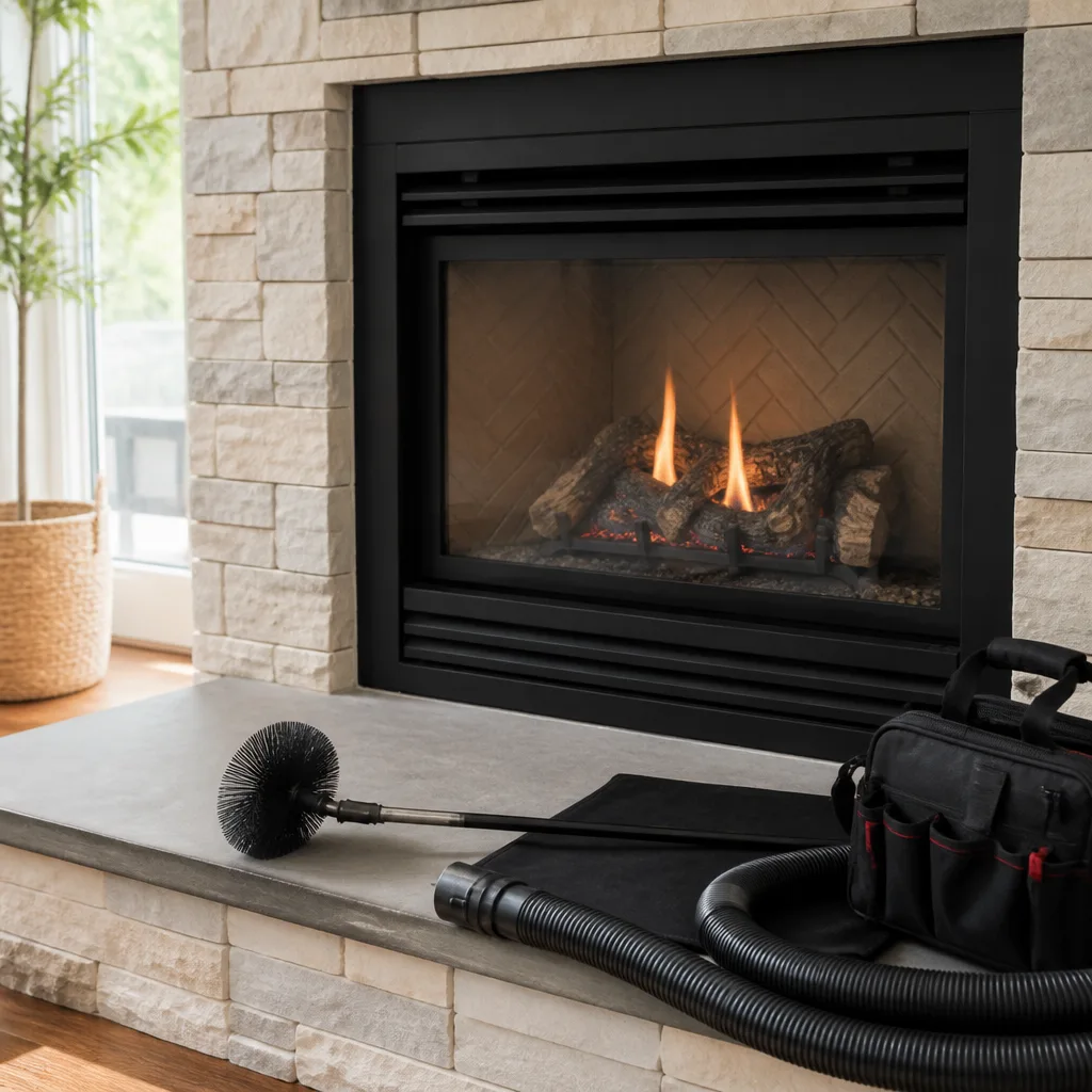 Gas fireplace service